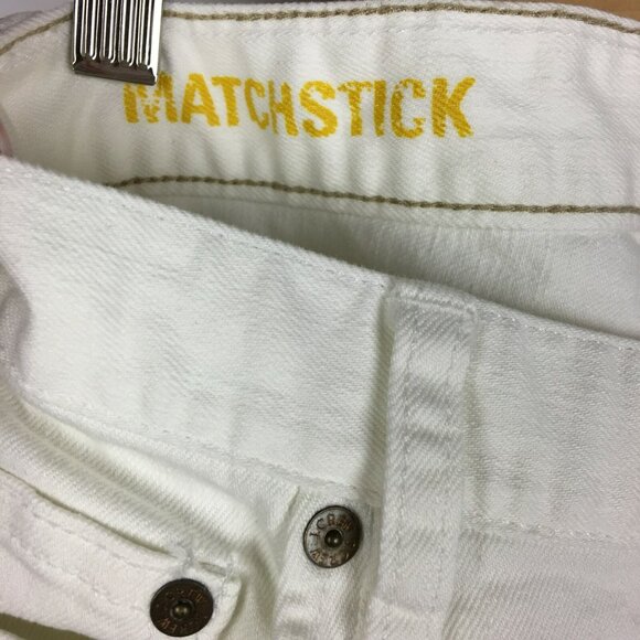 J Crew Jeans Womens Size 27 Matchstick White Denim Skinny 31" Inseam Low Rise - Picture 5 of 6